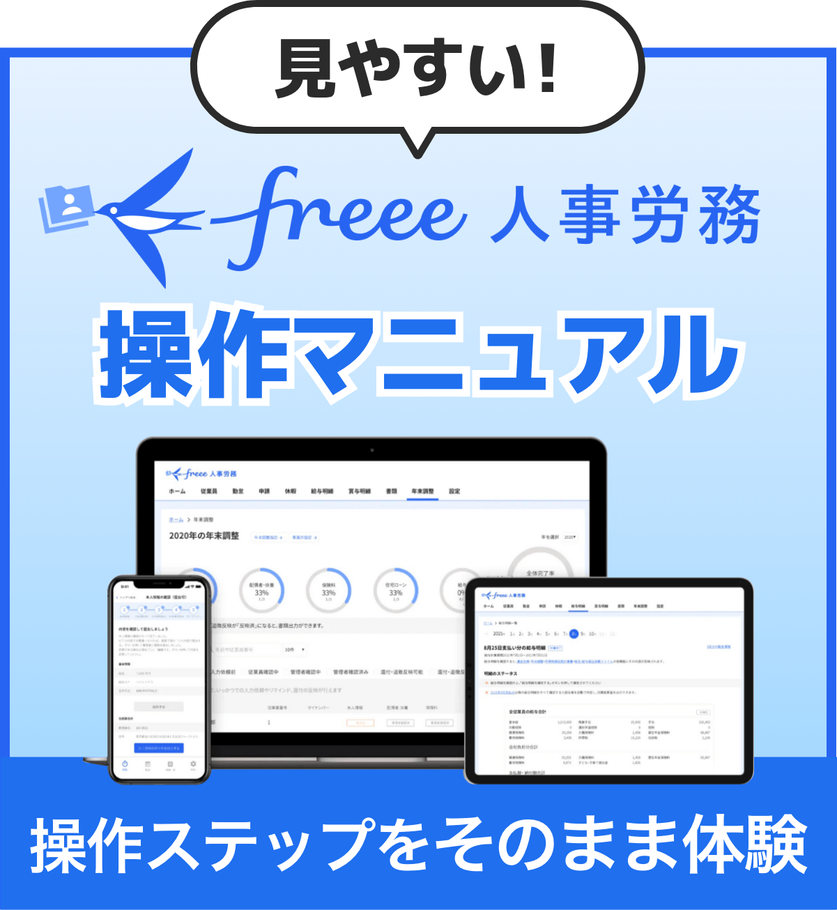 見やすいfreee人事労務操作マニュアル